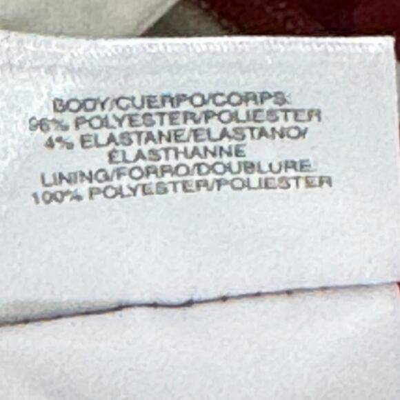 Kasper Womens Mini Dress Size XXL Red Cream Cutout Front Long Sleeve Colorblock - Picture 7 of 14